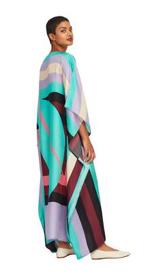 JSDC Digital Printed Crepe Kaftan for Women Casual Wear 3