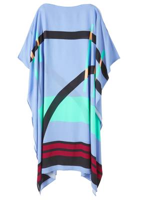 JSDC Free Size Calf Length Women Printed Crepe Fabric Kaftan Kurta  4