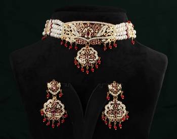 Real Natural Hyderabadi pearls choker Set With Certificate 1