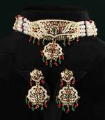 Real Natural Hyderabadi pearls choker Set With Certificate