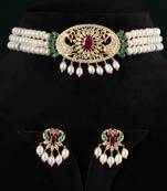 Multicolor pearl chokers