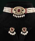 Real Natural Hyderabadi pearls choker Set With Certificate