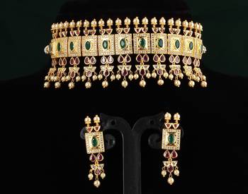 Multicolor zircon   chokers 1