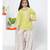 Fish Sleeve Yellow Sharara Set for Girls