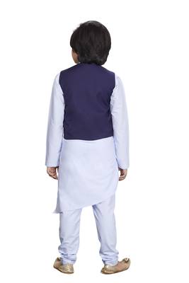 Everwillow Ethnic Wear Kurta Pyjama With Waist Coat Jacket For Kids And Boys 4