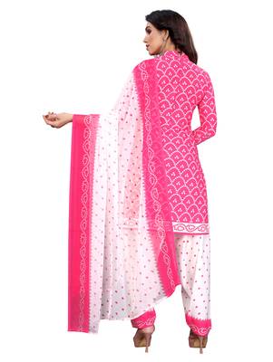 Pink bandhej crepe salwar 3