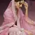 Catching Pink zarkan, gota, zari, and resham embroidered organza semi stitched wedding lehenga