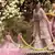Glamorous Pink zarkan, zari, and dori embroidered velvet semi stitched wedding lehenga
