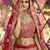 Charming Red zarkan, dori, and zari embroidered raw silk semi stitched wedding lehenga