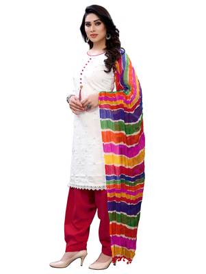 White embroidered cotton salwar 2