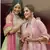 Catching Pink zarkan, gota, zari, and resham embroidered organza semi stitched wedding lehenga