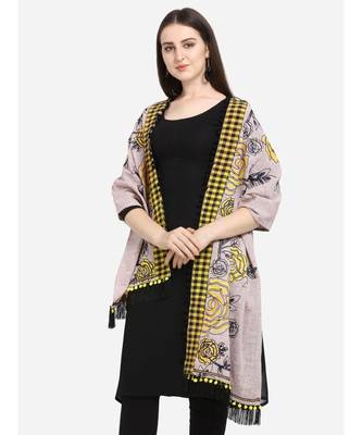 Chex Panel Rose Embroidered Festive Dupatta 4