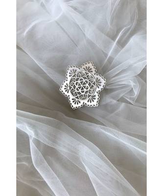 Mitali Jain Gul Bahaar Silver Indian Jaal Ring 2