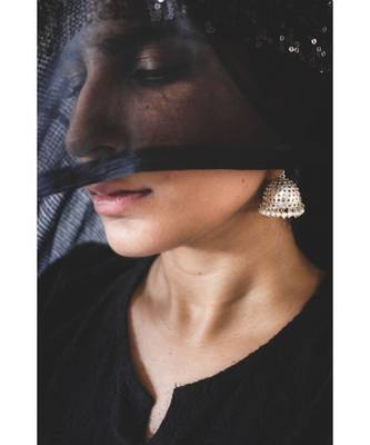Mitali Jain The Temple Gold Indian Jaal Jhumkis 2