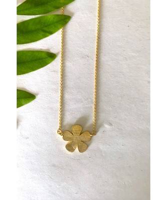 Mitali Jain Fleur Gold Minimal Flower Necklace 2