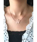 Mitali Jain Fleur Rose Gold Minimal Flower Necklace
