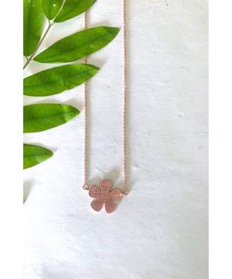Mitali Jain Fleur Rose Gold Minimal Flower Necklace 2