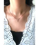 Mitali Jain Triangle Rose Gold Geometric Necklace