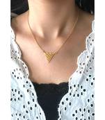 Mitali Jain Zig Zag Gold Geometric Necklace