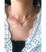 Mitali Jain Zig Zag Gold Geometric Necklace