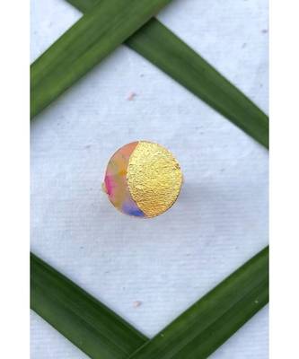 Mitali Jain Phase Gold Crecent Moon Enamel Ring 3