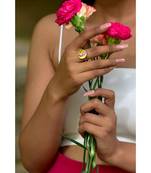 Mitali Jain Phase Gold Gibbous Moon Enamel Ring