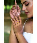 Mitali Jain Phase Gold Full Moon Enamel Ring