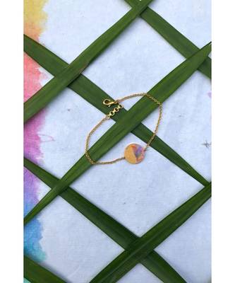 Mitali Jain Phase Gold Half Moon Enamel Bracelet 5