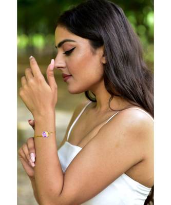Mitali Jain Phase Gold Gibbous Moon Enamel Bracelet 2