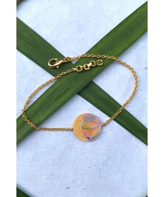 Mitali Jain Phase Gold Gibbous Moon Enamel Bracelet 4