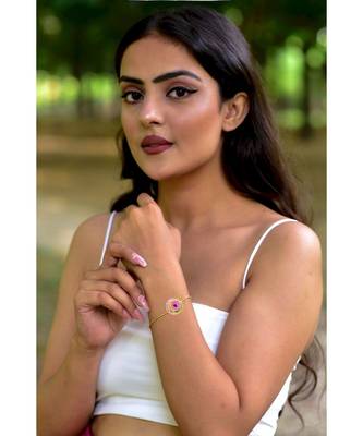 Mitali Jain Phase Gold Full Moon Enamel Bracelet 1