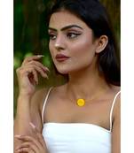 Mitali Jain Phase Gold New Moon Enamel Necklace