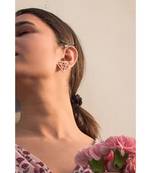 Mitali Jain Diamond Rose Gold Dainty studs