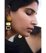Mitali Jain yellow Hawaii Gold Tropical Earrings