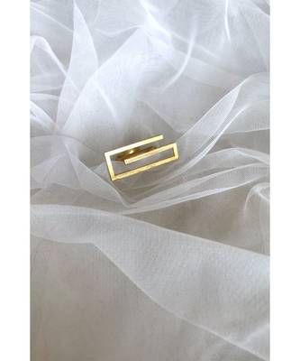 Mitali Jain G Gold Geometric Ring 2