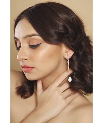 Mitali Jain Claudia Rose Gold Vintage Dangle Earrings 1