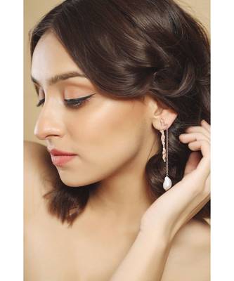 Mitali Jain Claudia Rose Gold Vintage Dangle Earrings 3