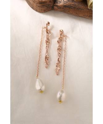 Mitali Jain Claudia Rose Gold Vintage Dangle Earrings 5