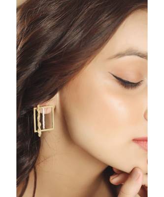 Mitali Jain Amelia Gold Statement Studs 4