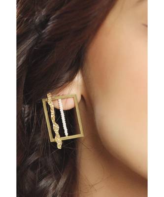 Mitali Jain Amelia Gold Statement Studs 5