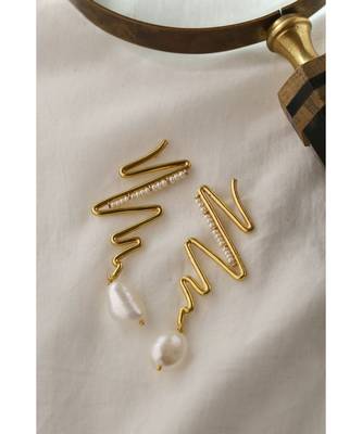 Mitali Jain Frida Gold Statement Earrings 5