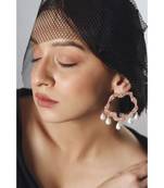 Mitali Jain Dianna Rose Gold Statement Earrings