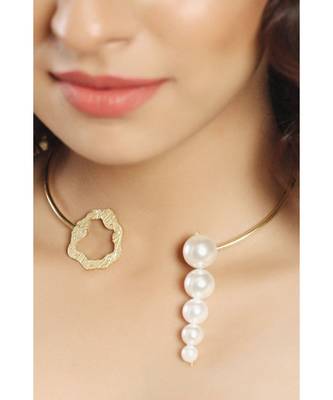 Mitali Jain Audrey Gold Statement Choker 3