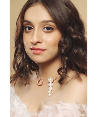 Mitali Jain Audrey Rose Gold Statement Choker 1