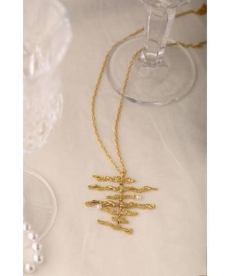 Mitali Jain Marianne Gold Statement Necklace 3
