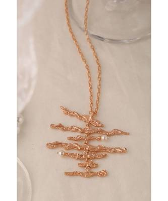 Mitali Jain Marianne Rose Gold Statement Necklace 3