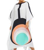 JSDC Women Casual Wear Calf Length Crepe Kaftan