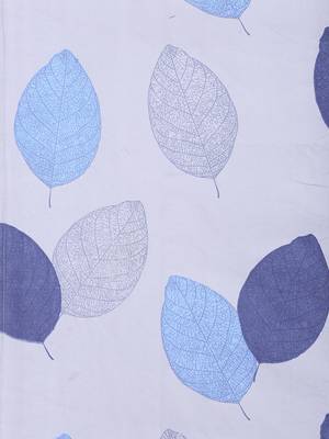 BLUE AND GREY FLORAL 20 TC Cotton  SINGLE Bedsheet with  Pillow Cover 3