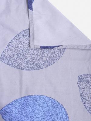 BLUE AND GREY FLORAL 20 TC Cotton  SINGLE Bedsheet with  Pillow Cover 5