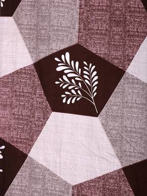 PINK GEOMETRIC 20 TC Cotton  SINGLE Bedsheet with  Pillow Cover 3